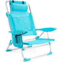 GARTEN-RELAXSESSEL bis 120 kg - Blau, Textil/Metall (58/78.5/101cm) - Outtec