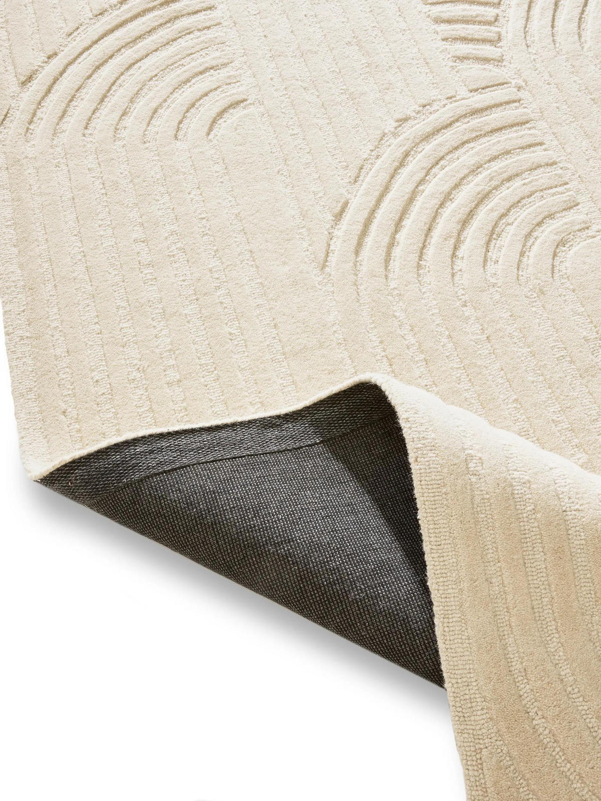 WOLLTEPPICH Nuria Cream 250x350 cm - Creme, Textil (250/350cm) - benuta Pure