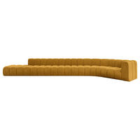 ECKSOFA modulares Sofa Tilmo-L3 - 581x194x70 cm Senfgelb - Currygelb, Holzwerkstoff/Textil (581/194cm) - ALTDECOR