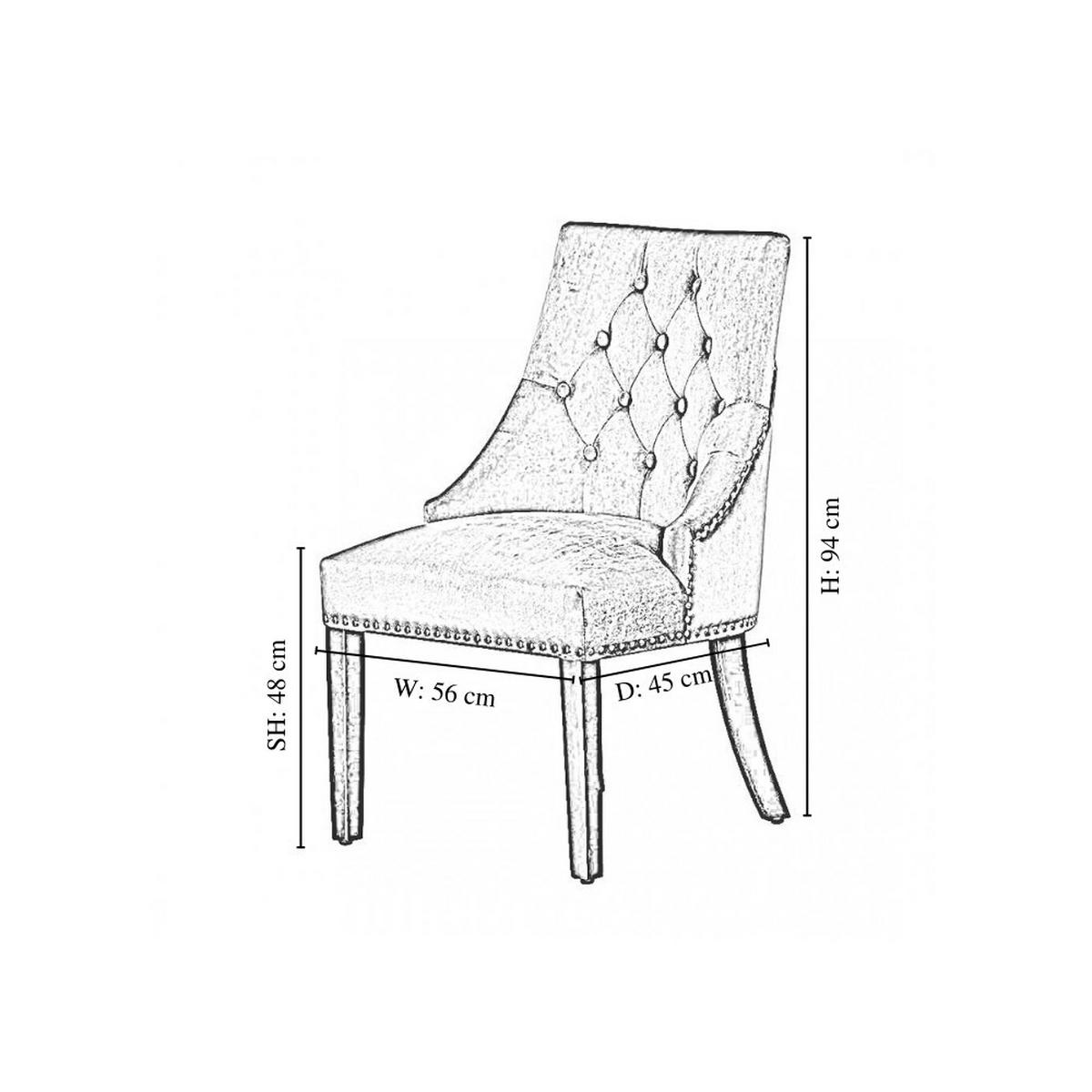 STUHL Samt, Grau - Grau, Holz (56/94/45cm) - Life Interiors