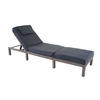 POLY-RATTAN SONNENLIEGE PREMIUM Grau, Grau - Grau, Kunststoff (60/71/198cm) - MCW