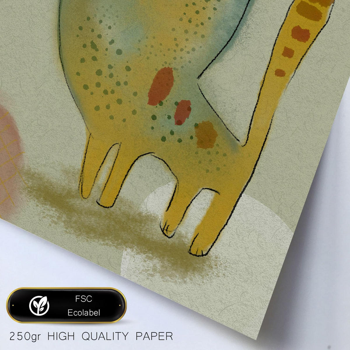 POSTER Set Mit 6 Hasen Und Welpen 2 In Tiere Zusammenfassungen A3 & A4 Rahmenlos - Klar, Papier (29/3cm) - Nacnic