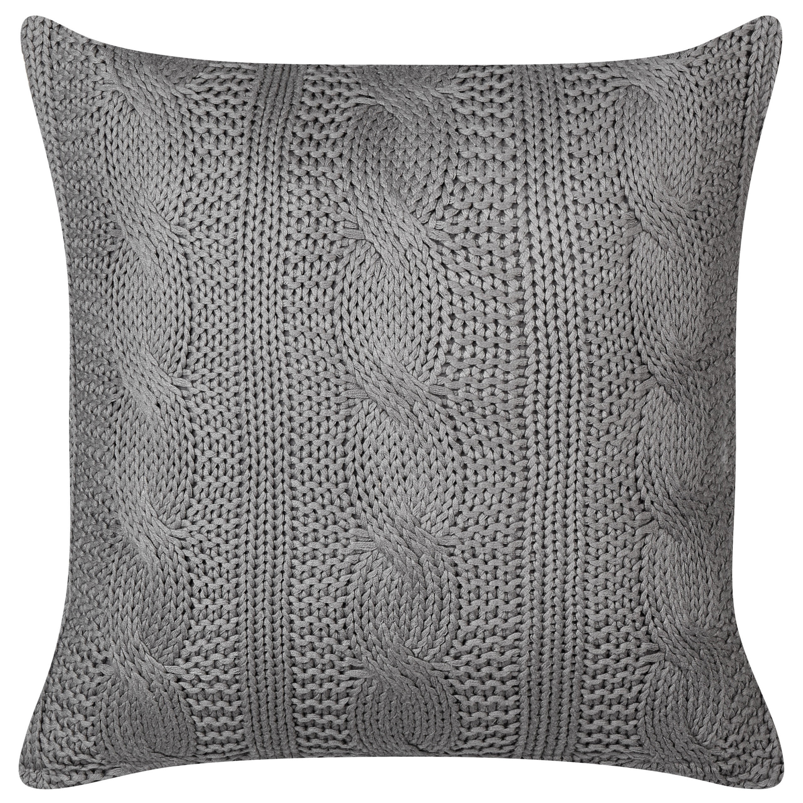 DEKOKISSEN 2er-Set Grau 45/45 cm Constylis - Grau, Textil (45/45cm) - Beliani