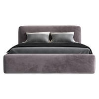 POLSTERBETT LUMO-OM 90 x 200 in Grau - Grau, Textil (90/200cm) - A&J MöbelLand