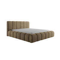 BETT SOFINA MORF - Hellbraun, Holzwerkstoff (200/200cm) - Meblini