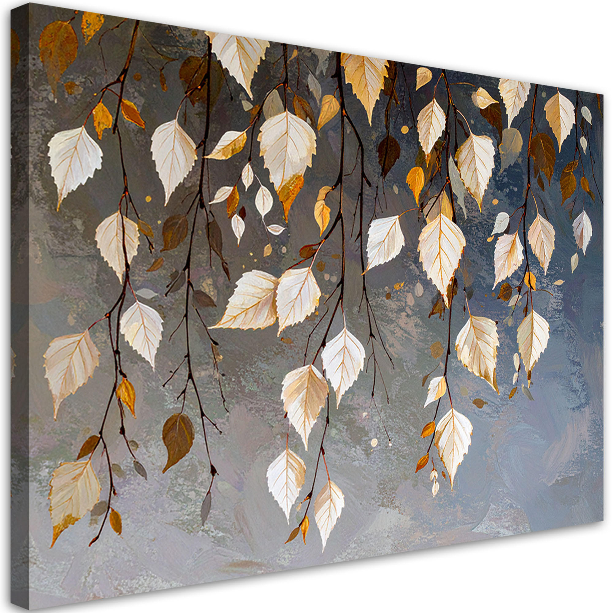 Feeby Leinwandbild, Grau 90x60 cm