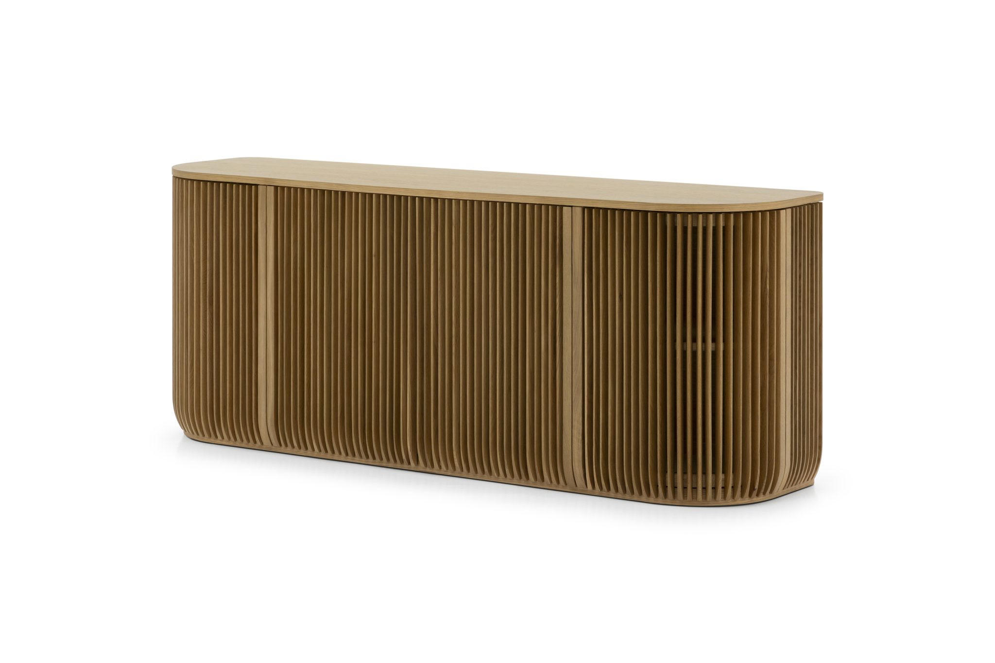 SIDEBOARD Franz, Natur Massiveiche - Beige, Holz (45/69/175cm) - WOODEK