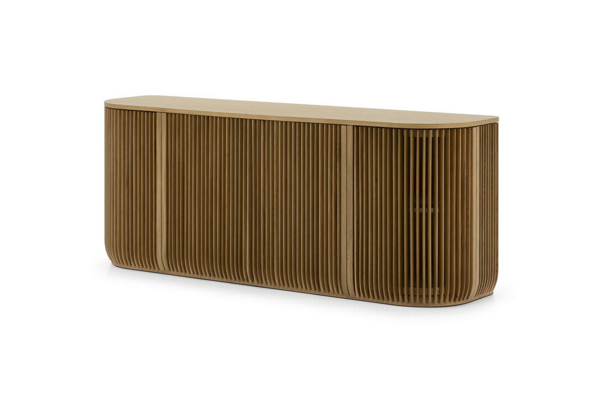 SIDEBOARD Franz, Natur Massiveiche - Beige, Holz (45/69/175cm) - WOODEK