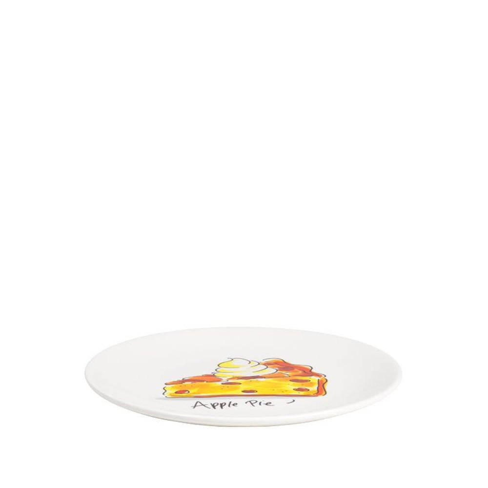 KUCHENTELLER Apfelkuchen in Bunt - 18cm - Multicolor, Keramik (18/18/2cm) - Blond Amsterdam