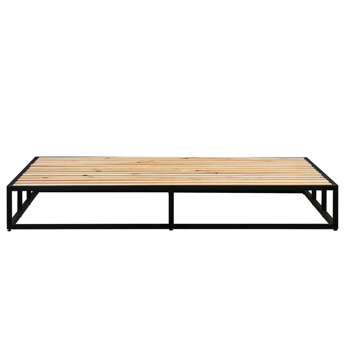 METALLBETT - Schwarz, Metall (160/200cm) - home24