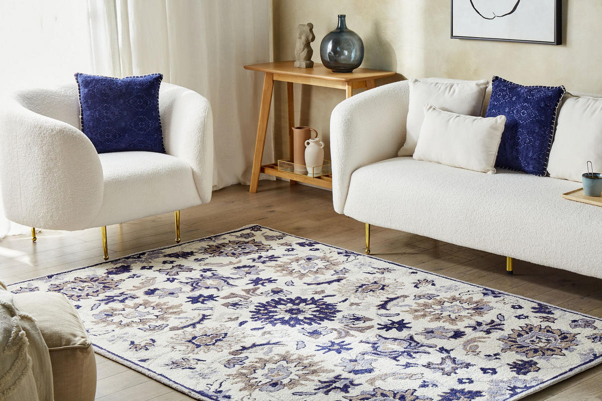 VINTAGE-TEPPICH Kumru 200/140 cm - Beige, Textil (140/200cm) - Beliani
