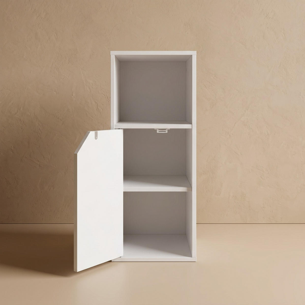 SCHRANK mit Türen 25/34/61,5 cm - Weiß, Holzwerkstoff (34/61.5/25cm) - SCENA LIVING