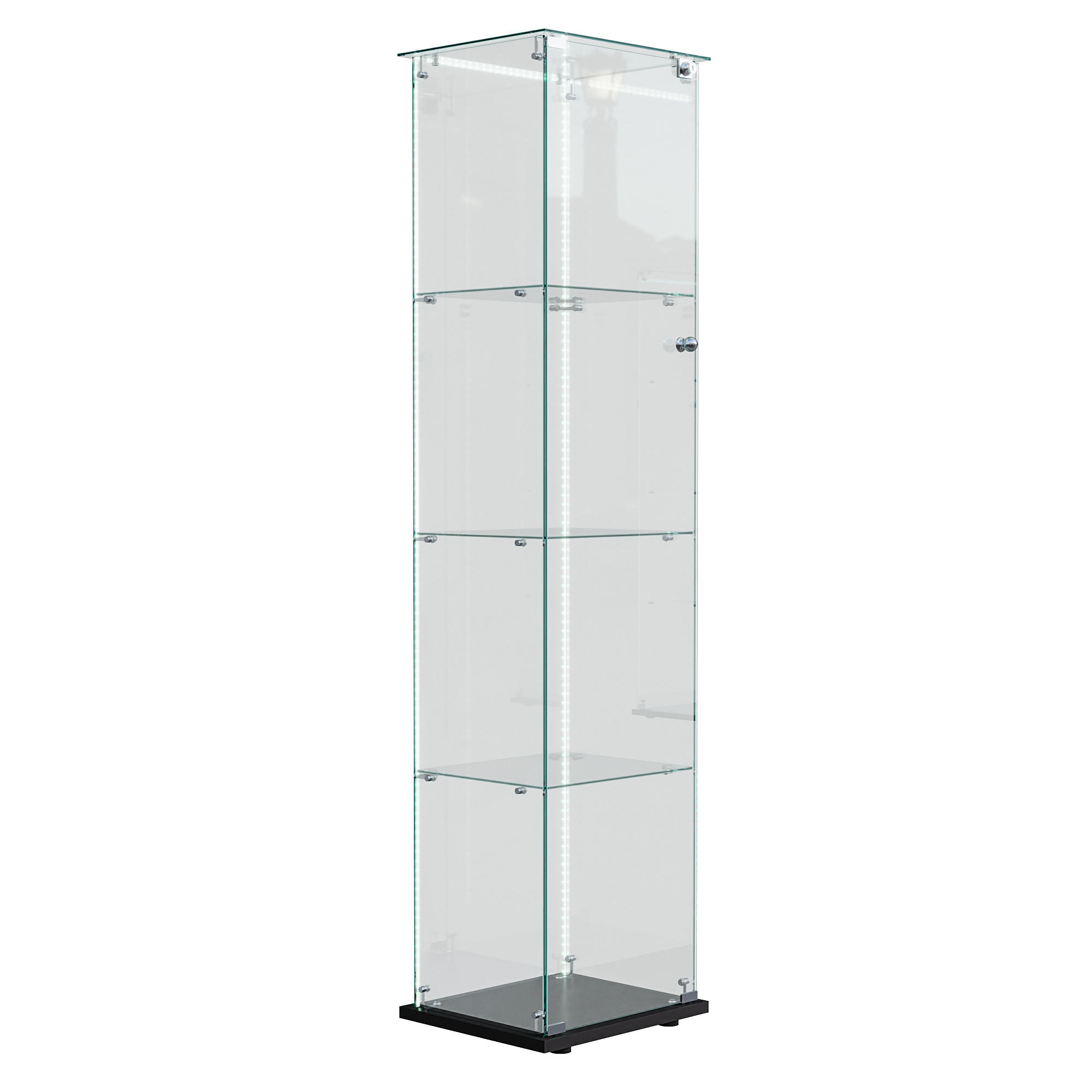 XXXLutz Vitrine Schwarz 40x163x35 cm