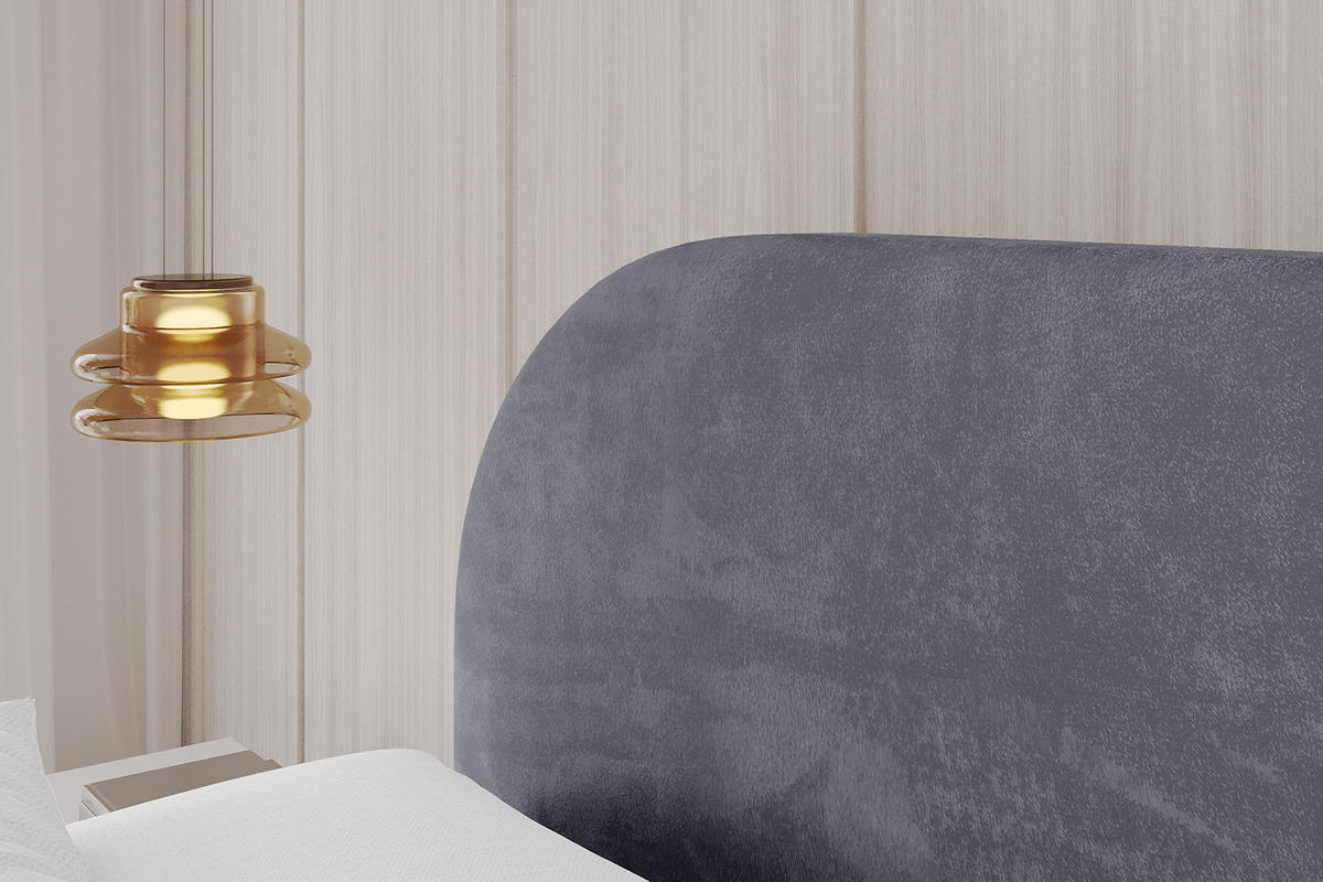 POLSTERBETT mit Bettkasten und Lattenrost, Bett mit Matratze H3/H4 - TIVON 120x200 Dunkelgrau - Dunkelgrau, Holzwerkstoff/Textil (120/200cm) - ALTDECOR