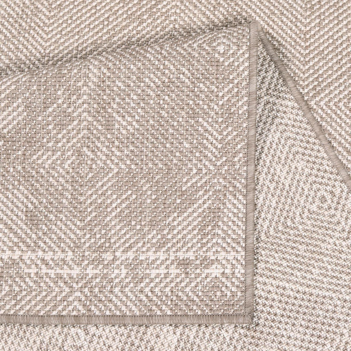 OUTDOOR-TEPPICH DuoRug 5845 Creme 80x150 cm - Beige, Textil (80/150cm) - carpet city