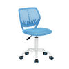 DREHSTUHL Blau - Weiß/Hellblau, Metall (38/85/39cm) - Urban Meuble