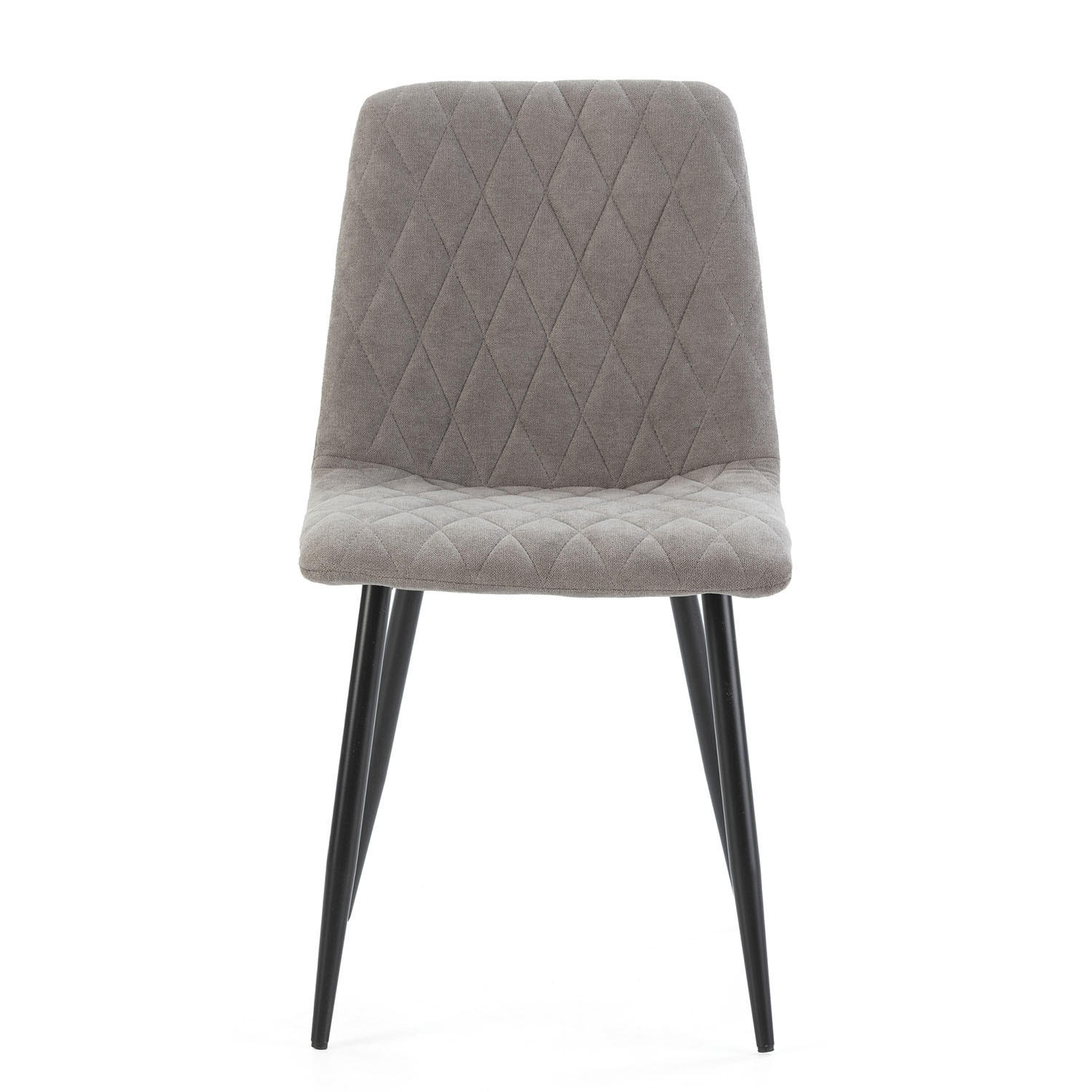STUHL 4er-Set Abril grauer Stoff - Grau, Textil/Metall (45/84/56cm) - VS Venta-stock