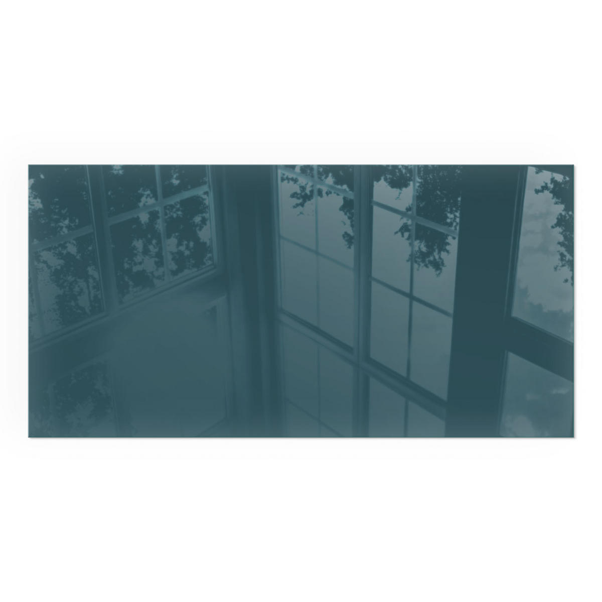 GLASPLATTE für Kamin 140x70 cm - Türkis, Glas (140/70/0.4cm) - TULUP