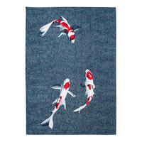 TEPPICH Japanese Pond Pop 240/340 cm - Blau, Textil (240/340cm) - Louis De Poortere