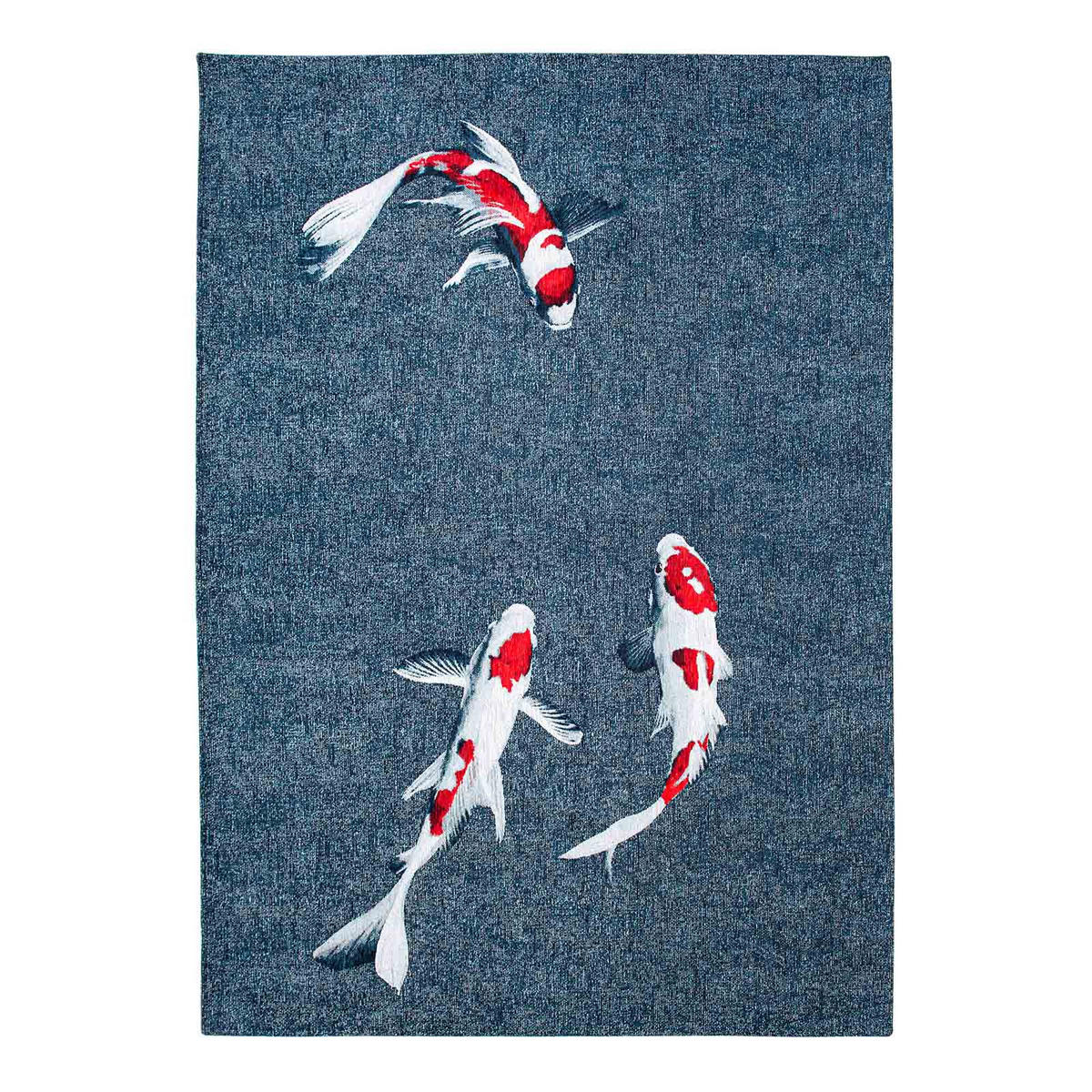 TEPPICH Japanese Pond Pop 240/340 cm - Blau, Textil (240/340cm) - Louis De Poortere