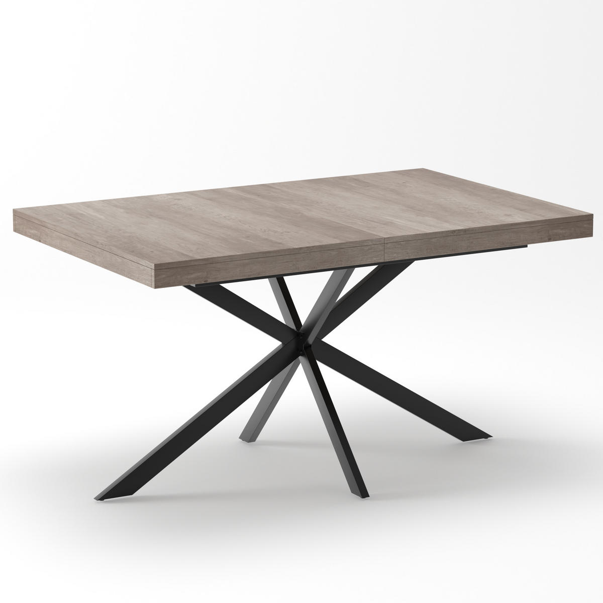 AUSZIEHTISCH Grau 140-180/80/76 cm - Grau, Holz (80/160/76cm) - PANGIVO