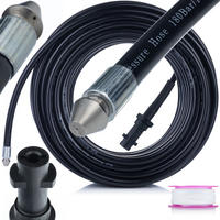 SCHLAUCH K Set - 15 m, Bayonet Anschluss, 160 bar, 60 °C, Düse 1+3, 1/4 Zoll Gewinde, Teflonband - Multicolor, Kunststoff/Metall (10/10/10cm)