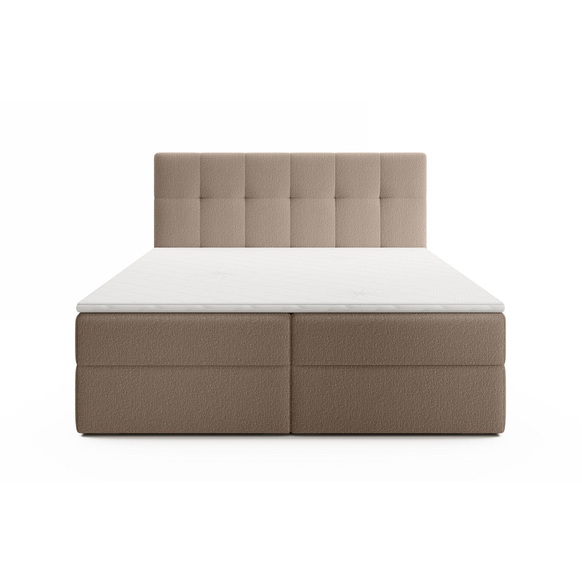 Thumbnail - Fun Möbel Boxbett, Sand, Textil, 160x200 cm, Schlafzimmer, Betten, Boxspringbetten