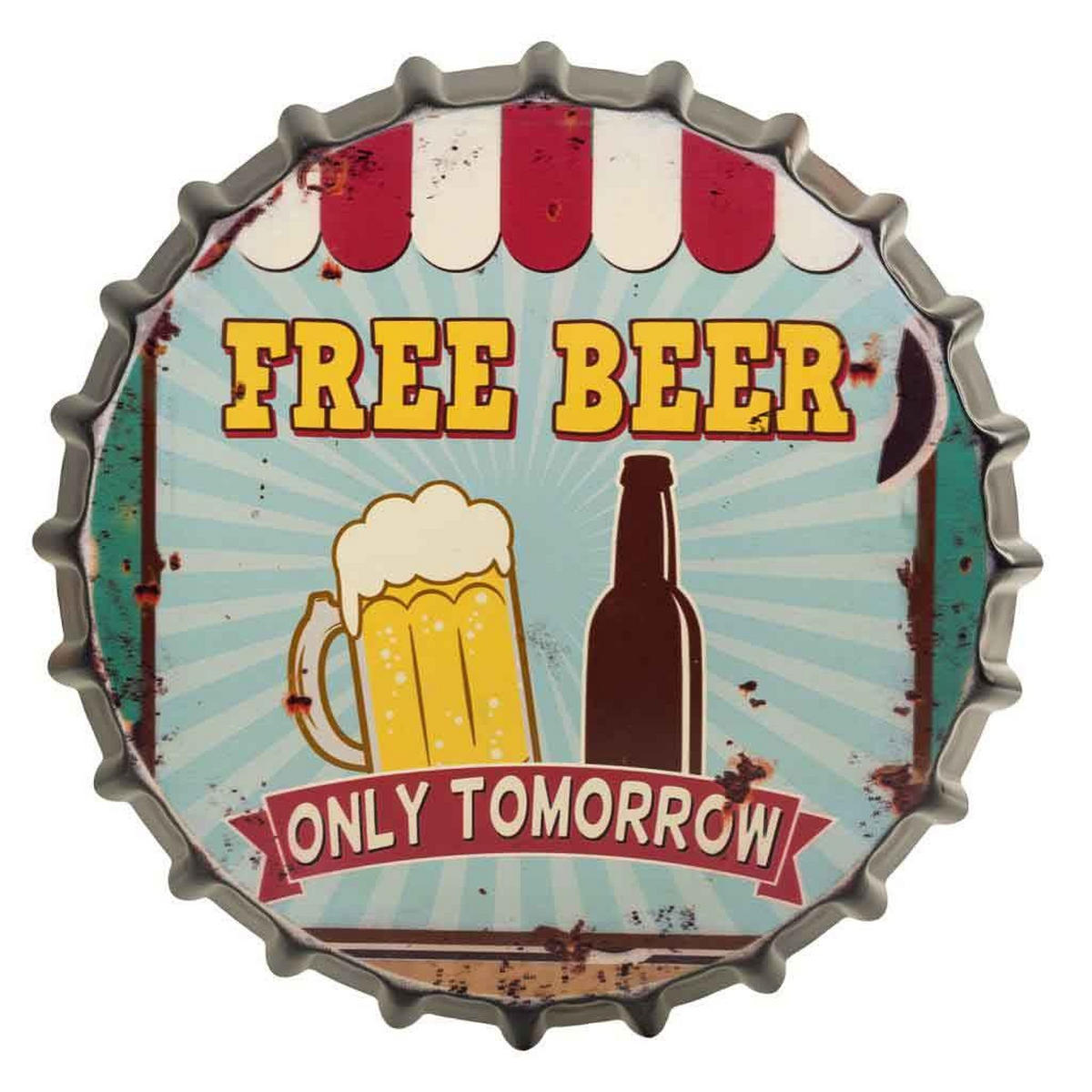 HOCKER aus Metall, blau, 35x46cm - Blau, Metall (35/46/35cm) - Wanderlust