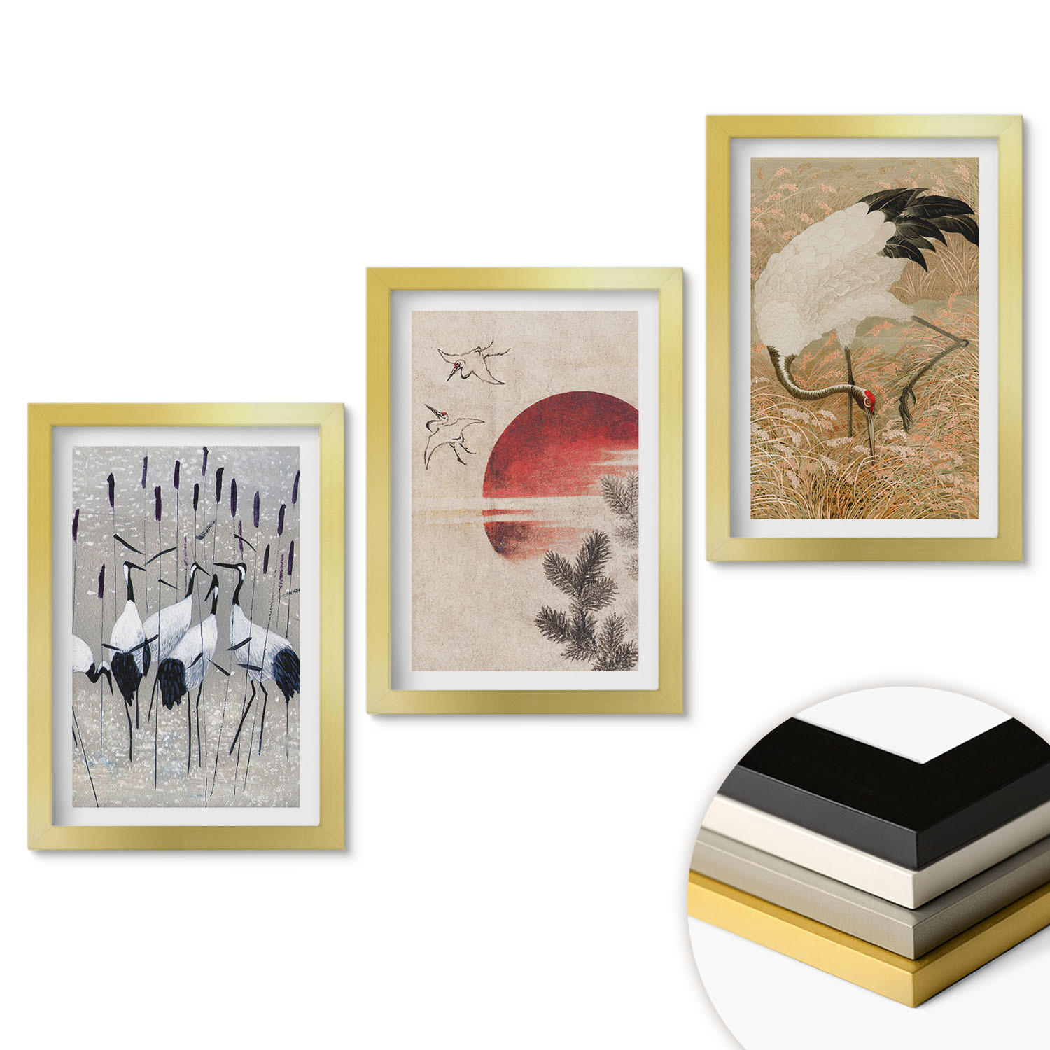 ArtPrintCave Wandbilder Gold 20x30 cm