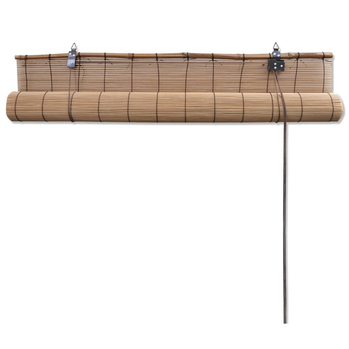 BAMBUSROLLO 150/160 cm Braun - Braun, Naturmaterialien/Holz (150/160/160cm) - vidaXL
