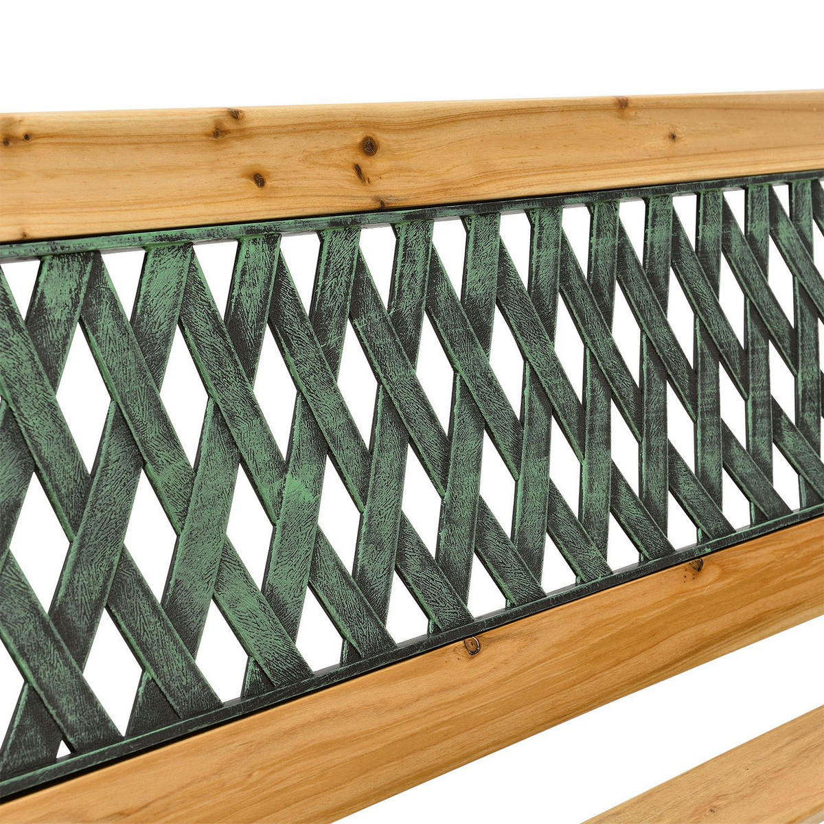 GARTENBANK Pisa 2-Sitzer - Braun, Textil (122/73/54cm) - Juskys