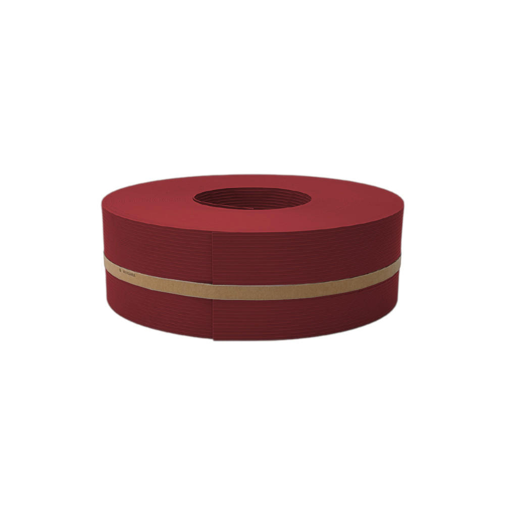 SICHTSCHUTZSTREIFEN Rille Halbe Rolle für Doppelstabmatten Bordeauxrot 50m - Bordeaux, Kunststoff (5000/9.5cm) - ZAUN|ZU