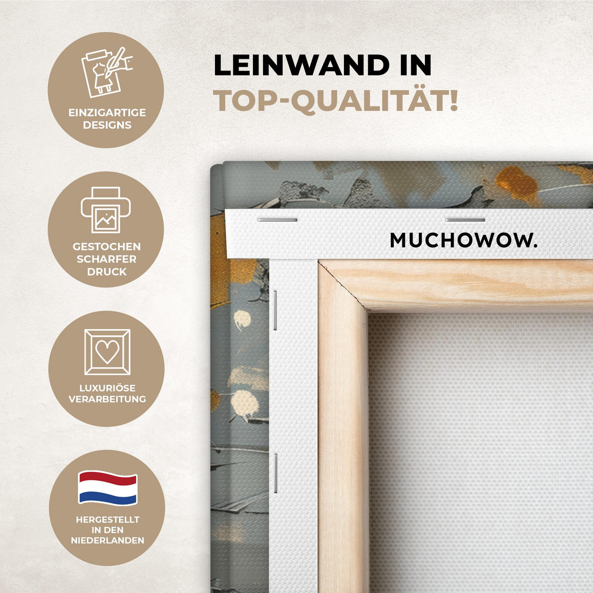 LEINWANDBILD Baum - Graffiti - Banksy-Stil - Ballon-Mädchen 20x20 cm - Blaugrau, Textil (20/20cm) - MuchoWow