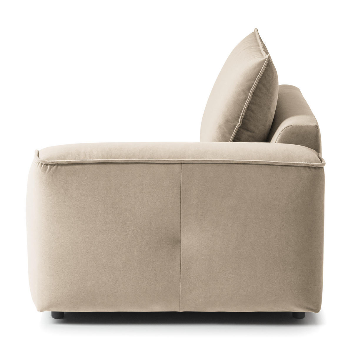 MODULSESSEL - Beige, Holz/Textil (104/82/99cm) - home24