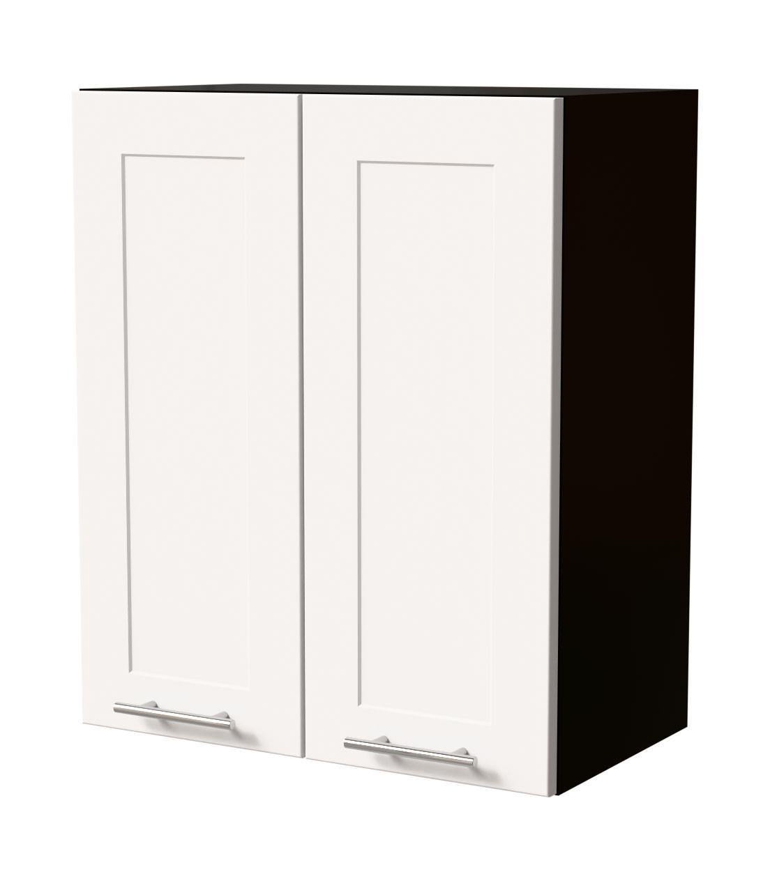 HÄNGESCHRANK Oslo W3/60 Schwarz / Weiß Matt 60 / 32,5 / 72cm - Schwarz/Weiß, Holz/Holzwerkstoff (60/72/32.5cm) - Feldmann-Wohnen