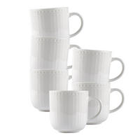 KAFFEEBECHER Sofia weiß 420 ml 6er Set - Weiß, Keramik (0.42L) - Ritzenhoff Breker