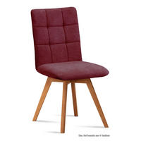 ESSZIMMERSTUHL (6er-Set) Dinny 47x91x60 Eiche geölt/Marsala - Eichefarben/Brombeere, Kunststoff (60/91/47cm) - 58aufmkessel