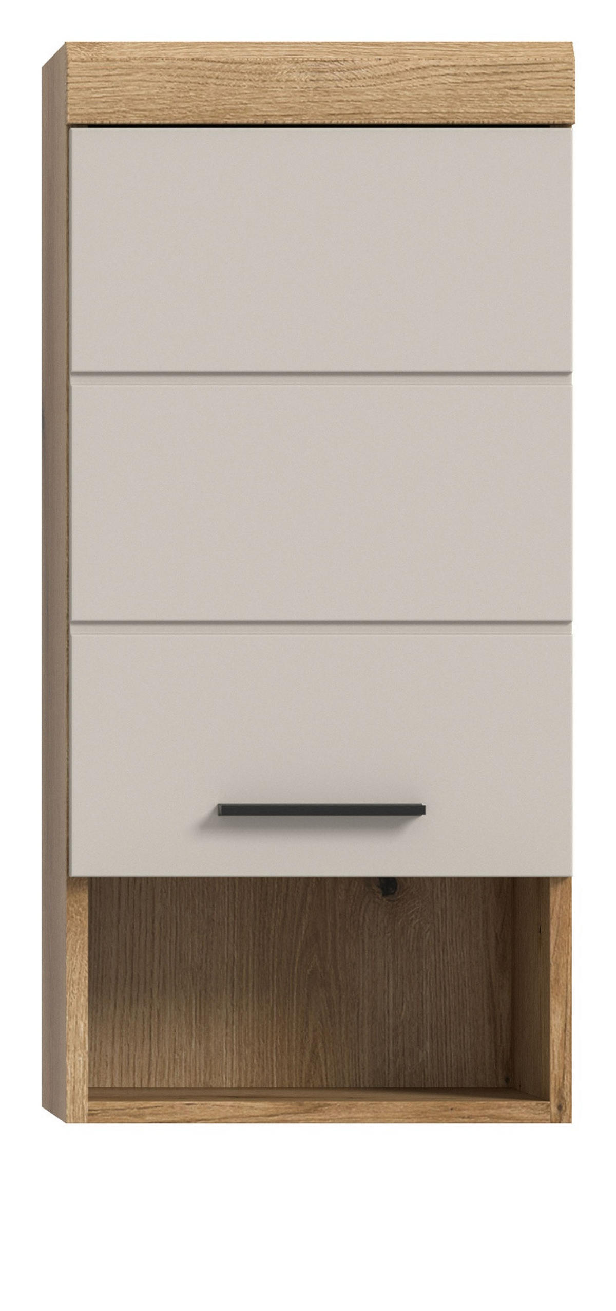 HÄNGESCHRANK Sand Kaschmir, Evoke Eiche, Badschrank hängend 37 cm - Kaschmir/Eichefarben, Holzwerkstoff/Kunststoff (37/79/24cm) - Inn.Furn