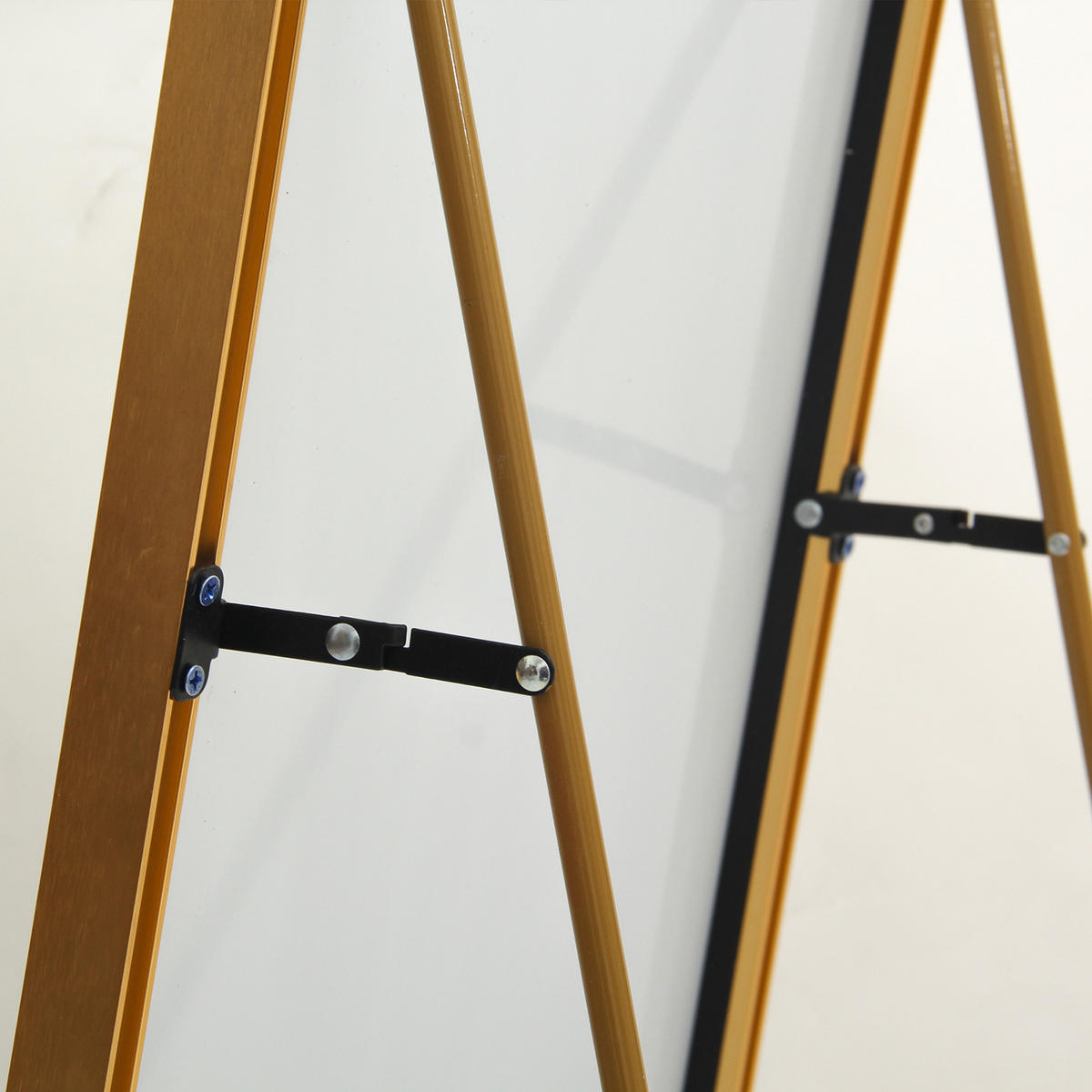 STANDSPIEGEL 162x53cm, Rechteckiger Spiegel, Goldener Metallrahmen - Goldfarben, Metall (53/162/162cm)