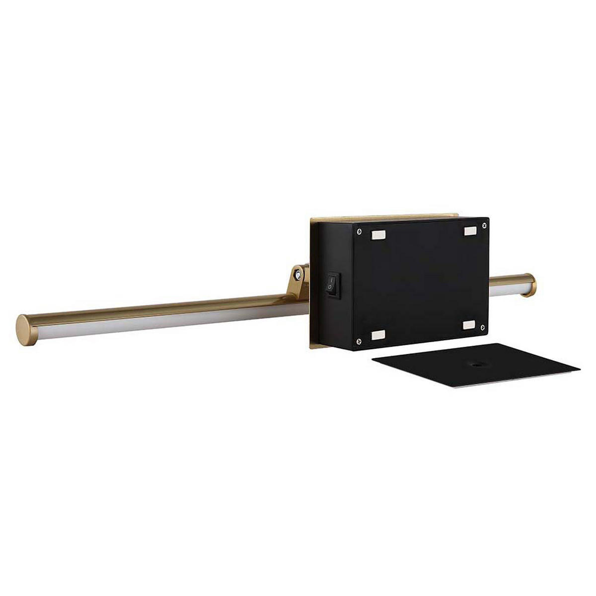 LED WANDLEUCHTE Jamie Messing Matt - Messingfarben, Metall (40/7.5/40cm) - Globo Lighting
