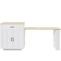 BARTISCH Weiß 133-202/70/93,5 cm Ausziehbar mit Marmor-Effekt - Weiß, Holzwerkstoff (133/93.5/70cm) - PANGIVO