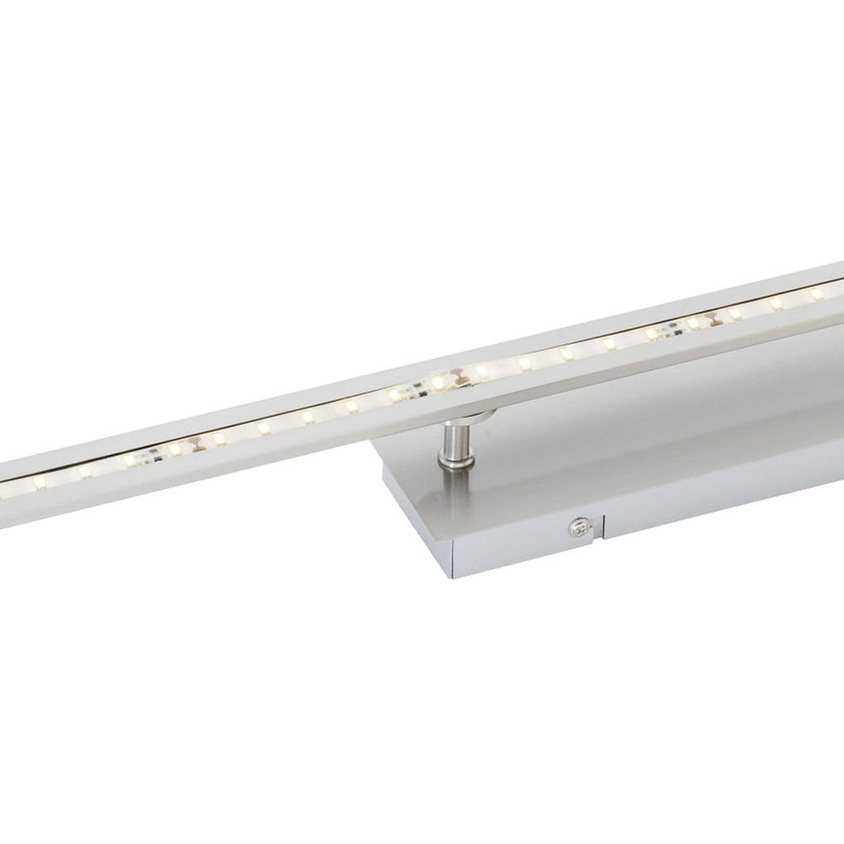 LED DECKENLEUCHTE Katara Stahl Silber - Silberfarben, Metall (62.5/8.5/6.5cm)