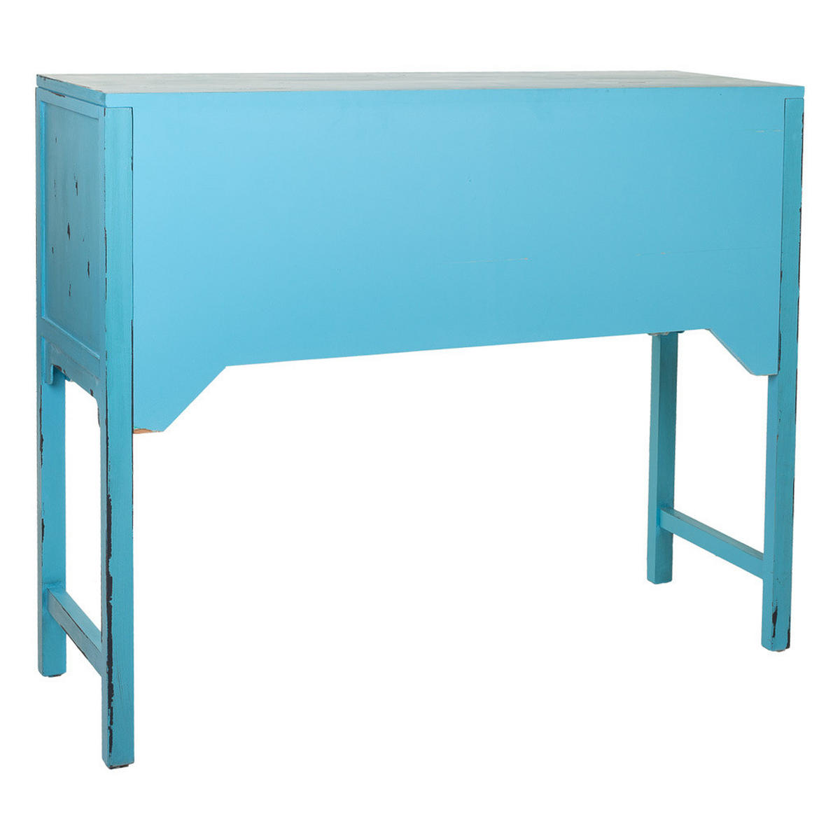 KONSOLE aus Holz 120x40x102 cm - Blau, Holz (40/120/102cm) - Wanderlust