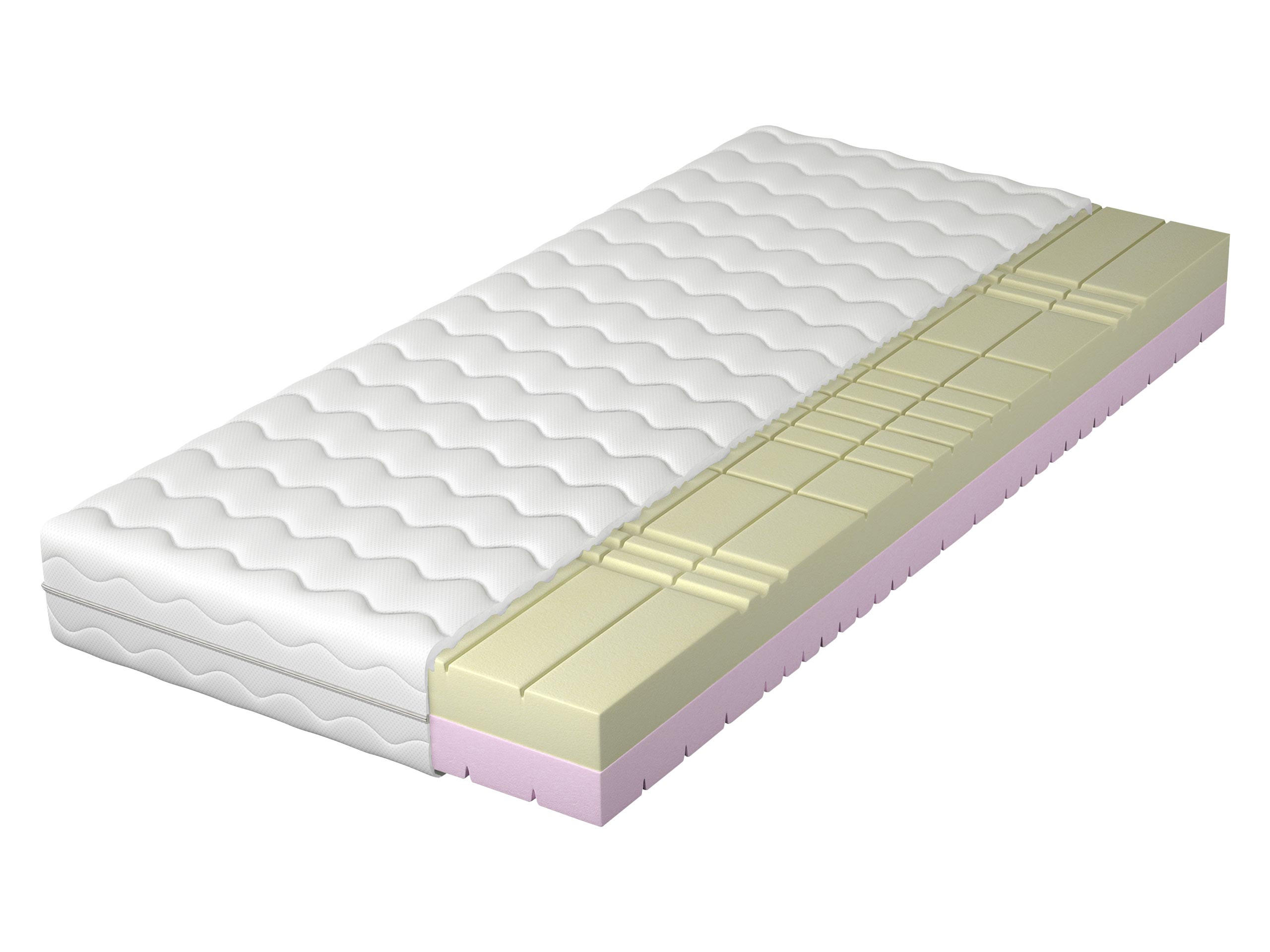 SCHAUMSTOFFMATRATZE Neptun 21 cm - Weiß, Textil (120/200cm) - MIRJAN24