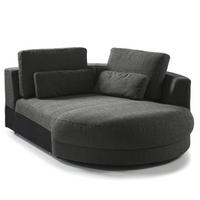 MODULLONGCHAIR - Grau, Textil (129/74/167cm) - home24