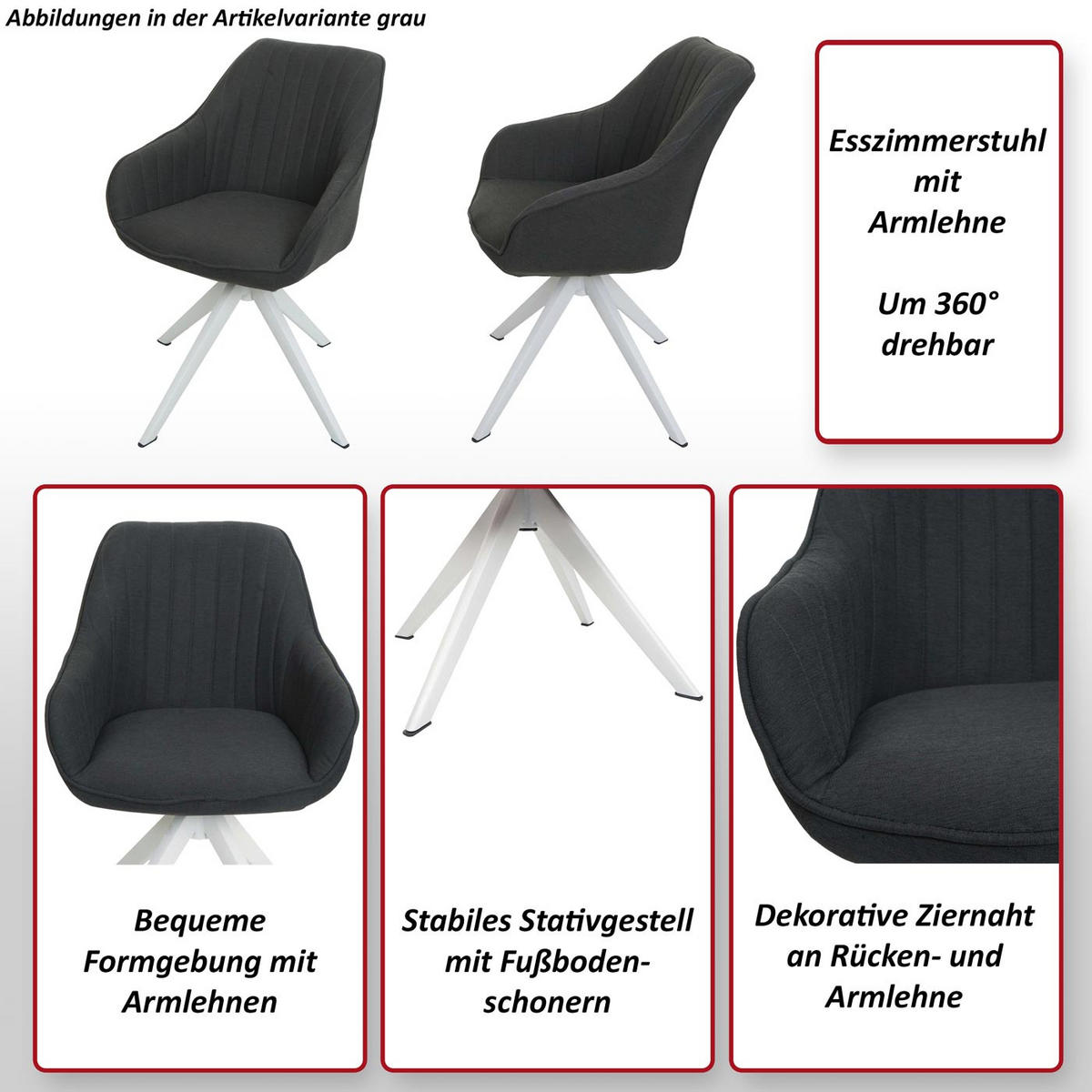 ESSZIMMERSTUHL Lila - Lila, Textil (55/84/60cm) - MCW