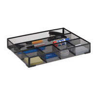 SCHREIBTISCHORGANIZER - Schwarz, Metall (30/38/6cm) - Relaxdays