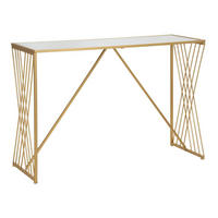 KONSOLE Easy 120/40/80 cm - Goldfarben, Metall (120/80/40cm) - Mauro Ferretti