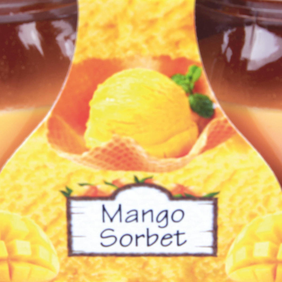 DUFTKERZEN Glas 10er-Pack Mango Sorbet - Orange, Glas (6/6cm)