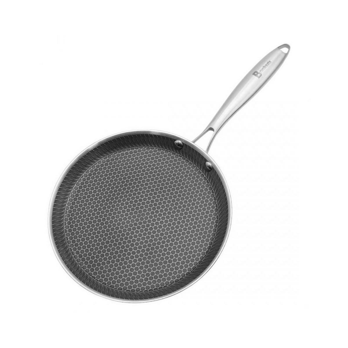 CRÊPEPFANNE Silber 48/28/2.2 cm 67596 - Silberfarben, Metall (28cm) - Brunbeste